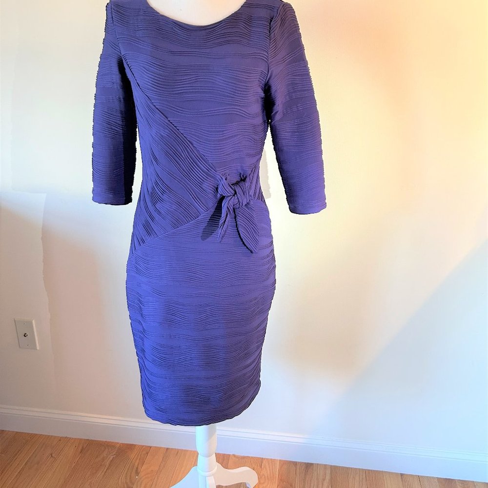 Calvin Klein Purple Dress w 3/4 sleeves - Size 6